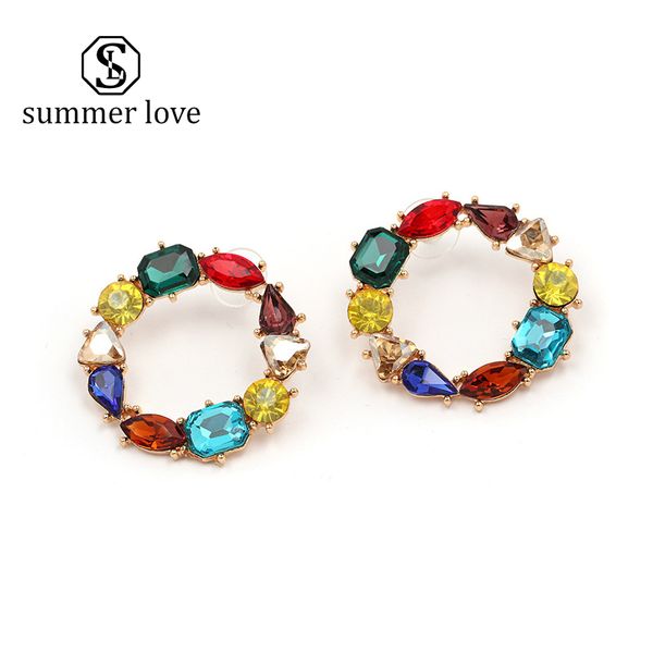 2019 new arrival boho fashion crystal statement hoop earring for women colorful big circle shine diamond dangle earrings wedding jewelry, Silver
2019 new arrival boho fashion crystal statement hoop earring for women colorful big circle shine diamond dangle earrings wedding jewelry, Silver