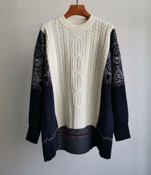 women's sweaters 2021 ladies fashion long-sleeved casual contrast color printing irregular swing cashmere sweater 1118, White;black
women's sweaters 2021 ladies fashion long-sleeved casual contrast color printing irregular swing cashmere sweater 1118, White;black