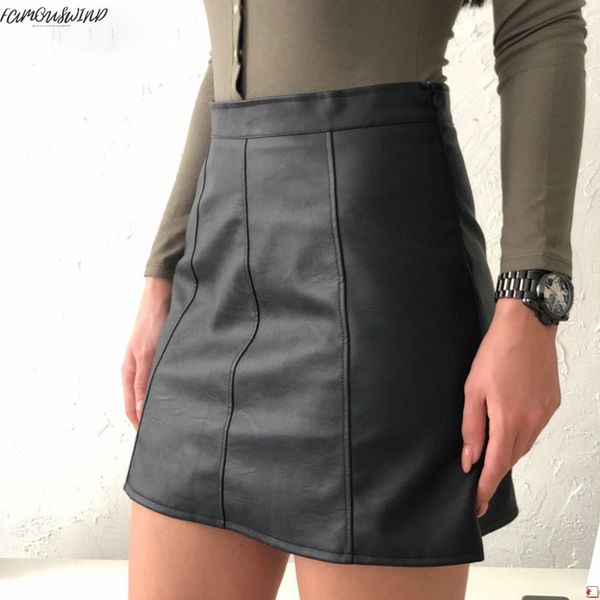 skirts basic spring new pu faux leather skirt women high waist skirt black side zipper mini for 4 skirt season
skirts basic spring new pu faux leather skirt women high waist skirt black side zipper mini for 4 skirt season