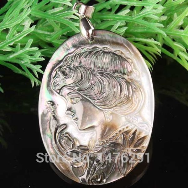 30x40mm black mother of pearl shell mermaid oval bead pendant 1pcs, Silver
30x40mm black mother of pearl shell mermaid oval bead pendant 1pcs, Silver
