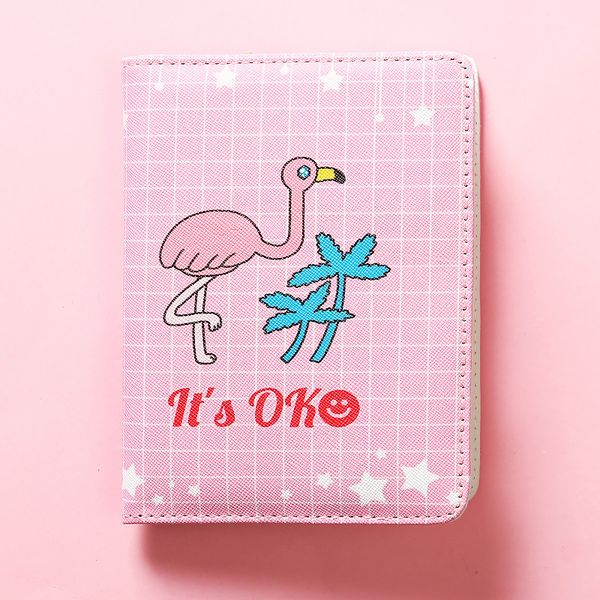 Jugal Cute Pu Leather Pink Flamingo Schedule Book Diary Weekly Monthly Planner Organizer Notebook Kawaii A6 Agenda 2019