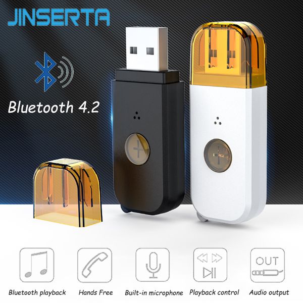 jinserta wireless usb bluetooth receiver 3.5mm auto hands audio music stereo adapter bluetooth transmitter for headphone
jinserta wireless usb bluetooth receiver 3.5mm auto hands audio music stereo adapter bluetooth transmitter for headphone