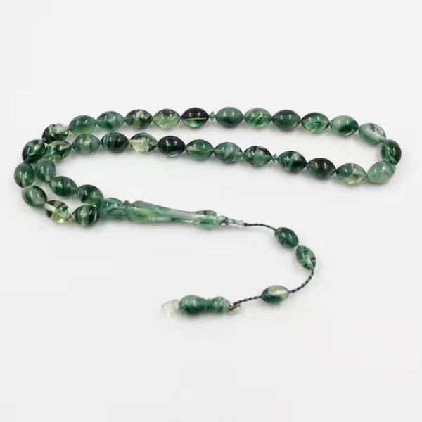 green resin tasbih 33 prayer beads resin mistaka misbaha man's islam brand bracelet muslim gift rosary, Black
green resin tasbih 33 prayer beads resin mistaka misbaha man's islam brand bracelet muslim gift rosary, Black