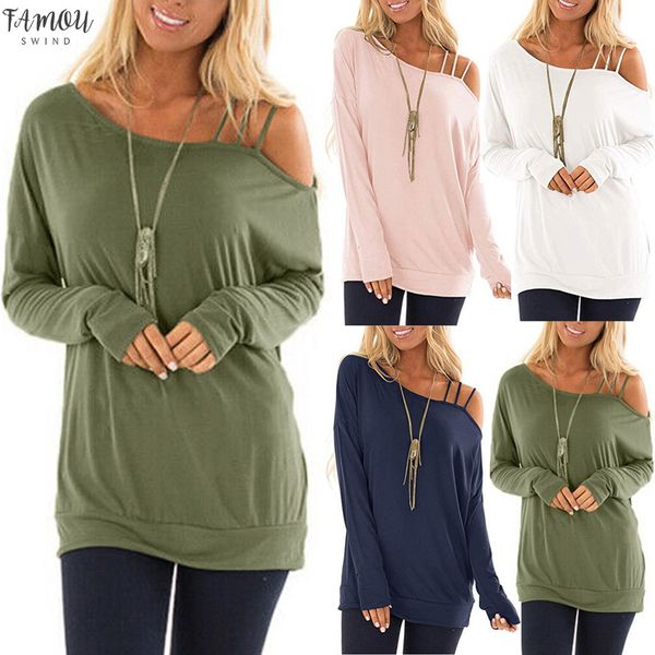 womens blouse off shoulder long sleeve blouse casual pullover solid blouses elegant ladies girls 801, White
womens blouse off shoulder long sleeve blouse casual pullover solid blouses elegant ladies girls 801, White