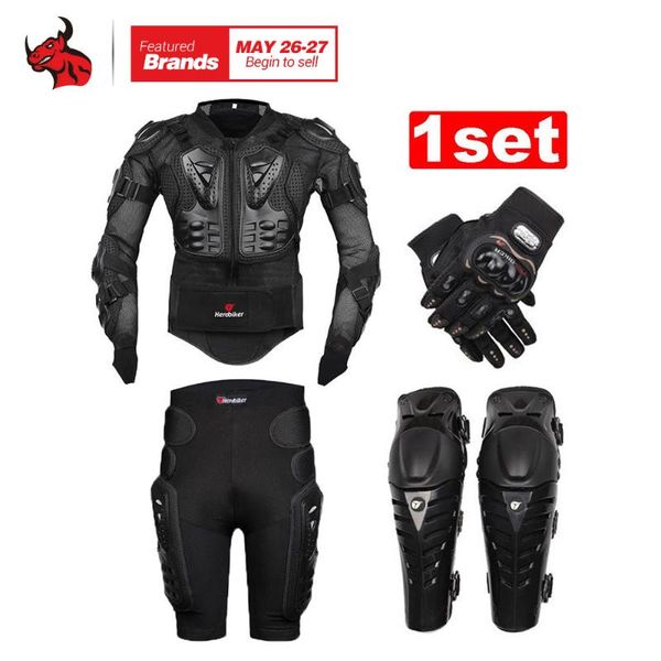 herobiker motorcycle body armor protective jacket+ gears short pants+protective motorcycle knee pad+gloves
herobiker motorcycle body armor protective jacket+ gears short pants+protective motorcycle knee pad+gloves