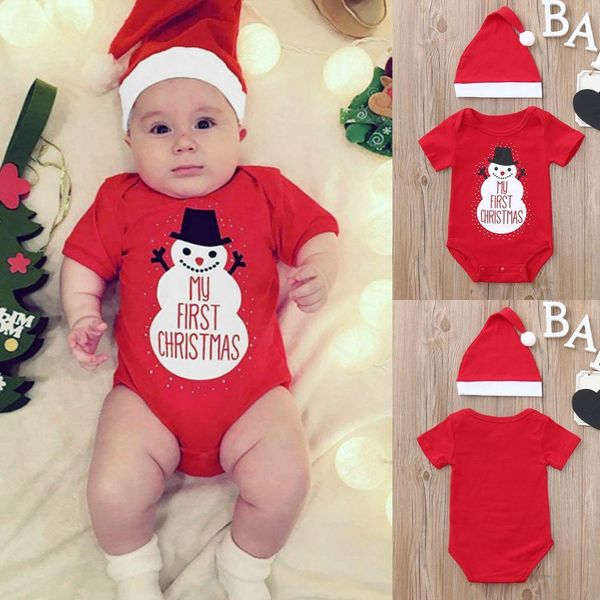 new xmas 2pcs christmas toddler baby cartoon snowman letter print romper+hat set outfit, White
new xmas 2pcs christmas toddler baby cartoon snowman letter print romper+hat set outfit, White