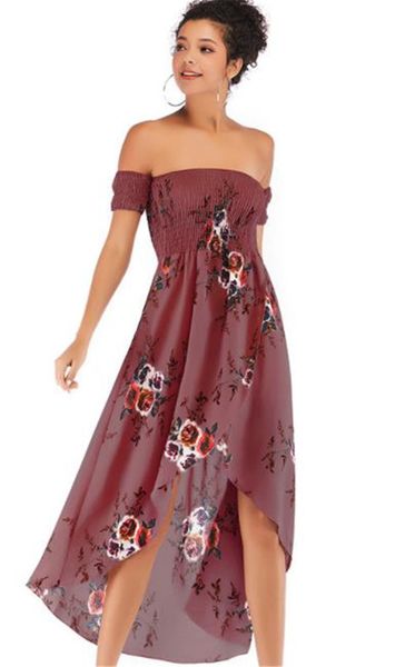 floral print womens casual dresses dew shoulder strapless irregular hem womens designer dresses casual females clothing, Black;gray
floral print womens casual dresses dew shoulder strapless irregular hem womens designer dresses casual females clothing, Black;gray