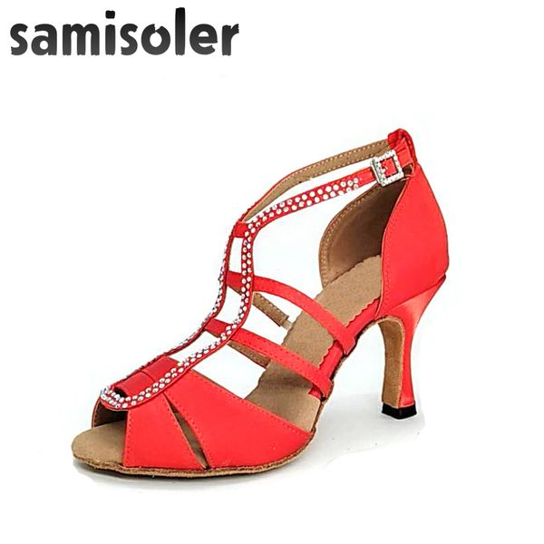 samisoler red new flash cloth collocation shine rhinestone ballroom fashion dance women latin dance competition shoes
samisoler red new flash cloth collocation shine rhinestone ballroom fashion dance women latin dance competition shoes