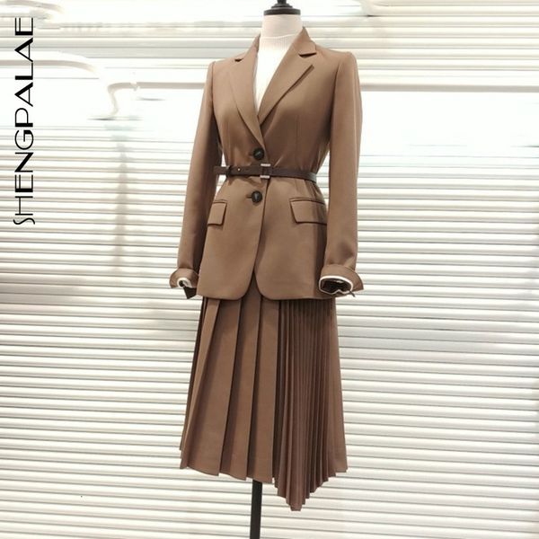 shengpalae 2020 summer belt long-sleeved lapel coat fashion trend loose comfortable women thick camel blazer, White;black
shengpalae 2020 summer belt long-sleeved lapel coat fashion trend loose comfortable women thick camel blazer, White;black