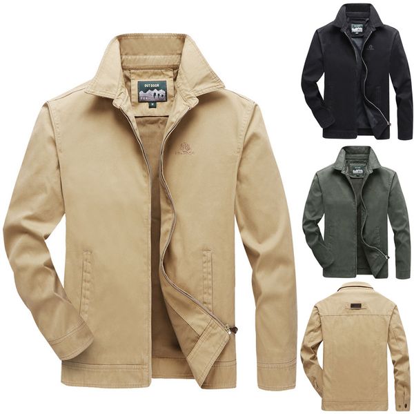 fashion jacket mens jackets and coats autumn casual chamarra hombre pure color patchwork coat zipper outwear jacket veste homme, Black;brown
fashion jacket mens jackets and coats autumn casual chamarra hombre pure color patchwork coat zipper outwear jacket veste homme, Black;brown