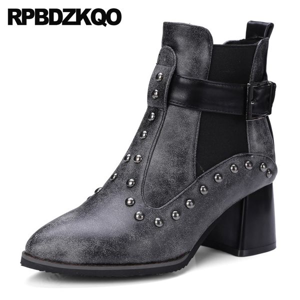 studded big size waterproof winter boots women chunky booties rivet metal high heel ankle pointed toe shoes stud slip on, Black
studded big size waterproof winter boots women chunky booties rivet metal high heel ankle pointed toe shoes stud slip on, Black