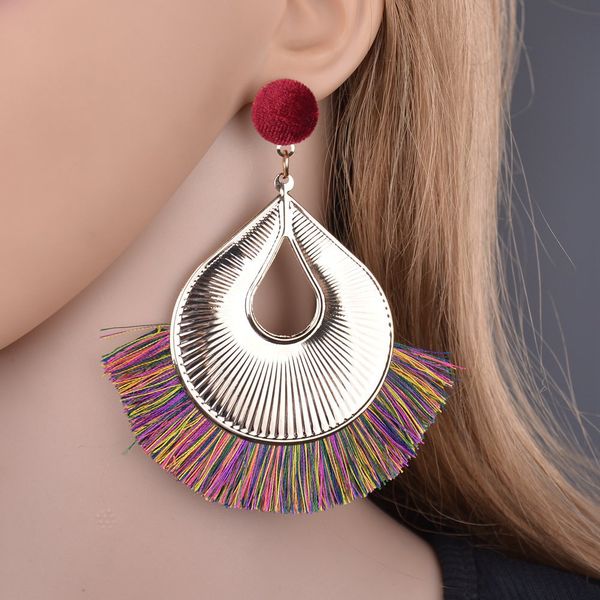 new earrings red long tassel earring vintage ethnic big fringed earring for women fashion hanging female brincos e2881, Golden
new earrings red long tassel earring vintage ethnic big fringed earring for women fashion hanging female brincos e2881, Golden