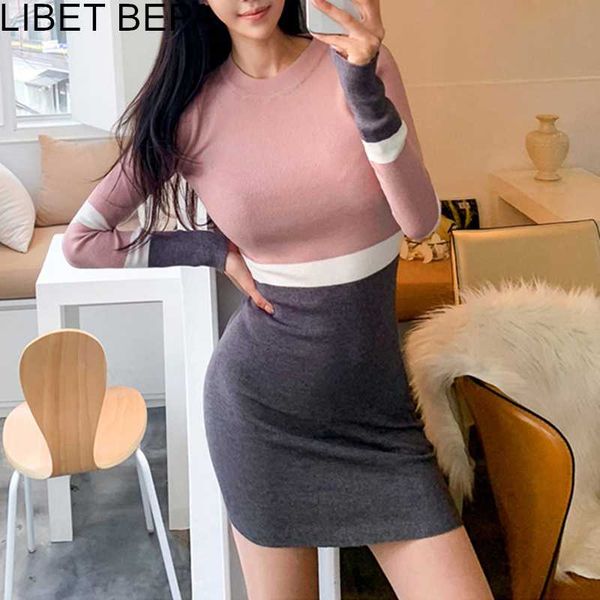 2020 new autumn women dress knitting bottoming o-neck package hip high waist dresses patchwork casual fashion slim mini dr8084a, Black;gray
2020 new autumn women dress knitting bottoming o-neck package hip high waist dresses patchwork casual fashion slim mini dr8084a, Black;gray