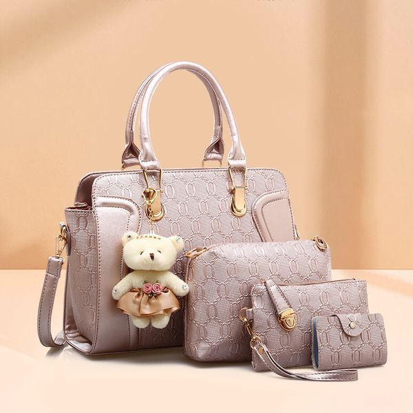 new women's diagonal cross handle mother bag fashion bag four piece set