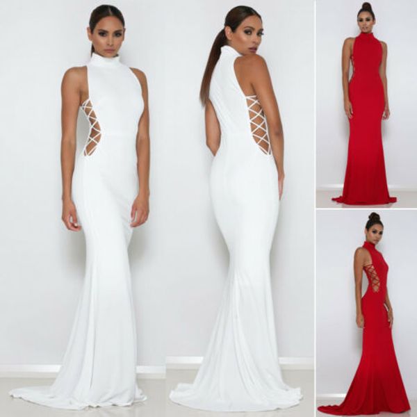 2019 long maxi dress women's sleeveless lady formal long evening party wedding dress bodycon prom ball gown, Black;gray
2019 long maxi dress women's sleeveless lady formal long evening party wedding dress bodycon prom ball gown, Black;gray