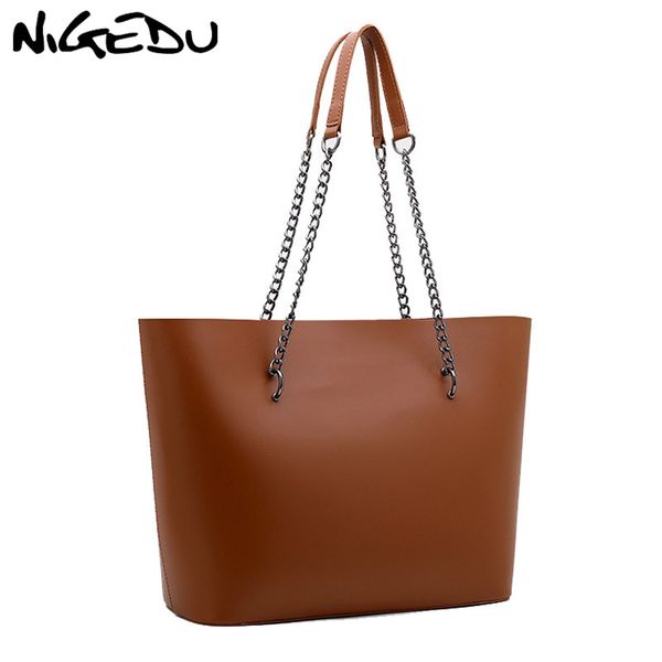 nigedu women handbag large capacity brand design chain women's s shoulder bags ladies big totes female shopping bag brown bolsa
nigedu women handbag large capacity brand design chain women's s shoulder bags ladies big totes female shopping bag brown bolsa