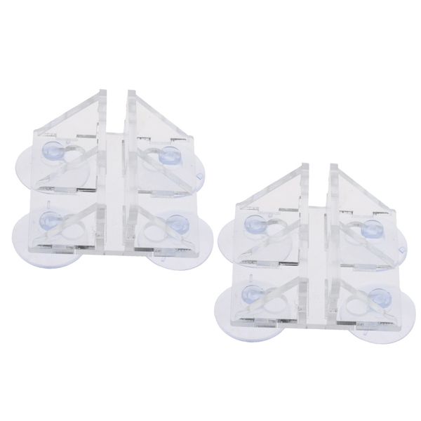 2pcs clear aquarium breeding separator holder with suction cups fish tank divider sheet sucker clips
2pcs clear aquarium breeding separator holder with suction cups fish tank divider sheet sucker clips