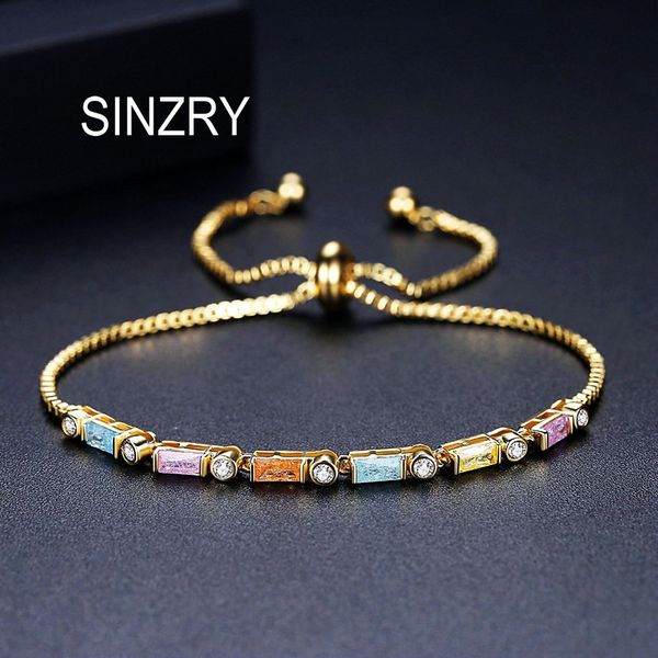 sinzry new colorful cubic zirconia geometry slim sweety charm bracelets fashion lady korean stylish bracelet sh190721, Golden;silver
sinzry new colorful cubic zirconia geometry slim sweety charm bracelets fashion lady korean stylish bracelet sh190721, Golden;silver
