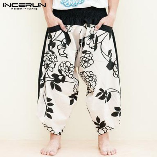 incerun drop crotch men harem pants floral print hip-hop elastic waist loose joggers trousers men 2019 retro wide leg pants 5xl, Black
incerun drop crotch men harem pants floral print hip-hop elastic waist loose joggers trousers men 2019 retro wide leg pants 5xl, Black