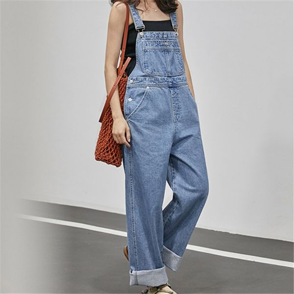 2020 new style short-height jumpsuit suspender jeans korean-style loose wide-leg high-waist denim overalls female summer, Blue
2020 new style short-height jumpsuit suspender jeans korean-style loose wide-leg high-waist denim overalls female summer, Blue