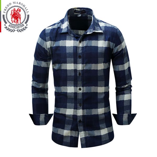 fredd marshall 2019 brand shirts men casual shirt 100% cotton plaid shirt men long sleeves mens shirts camisas para hombre fm085, White;black
fredd marshall 2019 brand shirts men casual shirt 100% cotton plaid shirt men long sleeves mens shirts camisas para hombre fm085, White;black