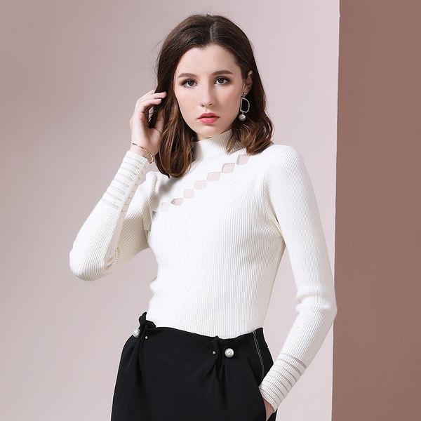2019 autumn and winter new women's long sleeves knitting sweater fashion cultivate oneself acrylic fiber two colors sales by item, White;black
2019 autumn and winter new women's long sleeves knitting sweater fashion cultivate oneself acrylic fiber two colors sales by item, White;black