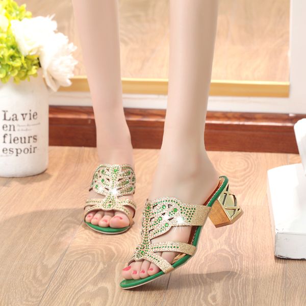 slippers 2021 summer women's rhinestones slides fashion thick high heels gladiator sandals beach flip flops shoes woman, Black
slippers 2021 summer women's rhinestones slides fashion thick high heels gladiator sandals beach flip flops shoes woman, Black