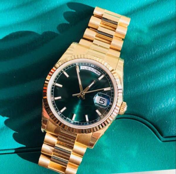 gold daydate self-winding mechanical movement men's watches fluted bezel concealed folding crown clasp mens brand watch 118238, Slivery;brown
gold daydate self-winding mechanical movement men's watches fluted bezel concealed folding crown clasp mens brand watch 118238, Slivery;brown