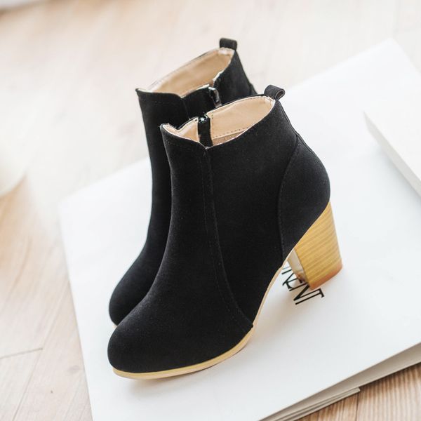 2020 new women's high heel boots pu shoes woman pointed toe solid color side zipper fashion women's spring boots size 35-41, Black
2020 new women's high heel boots pu shoes woman pointed toe solid color side zipper fashion women's spring boots size 35-41, Black