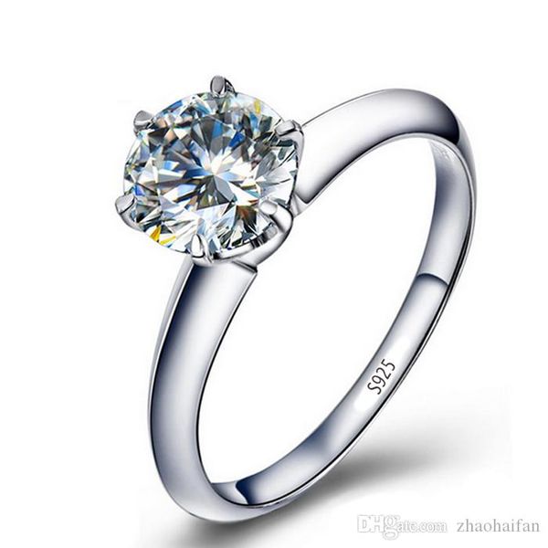 zhf jewelry wedding women solitaire ring solid 925 sterling silver ring 2ct sona cz cubic zirconia engagement ring, Golden;silver
zhf jewelry wedding women solitaire ring solid 925 sterling silver ring 2ct sona cz cubic zirconia engagement ring, Golden;silver