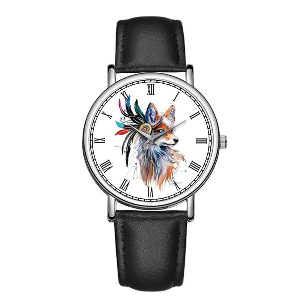 fashion casual roman numerals watercolor painting animal smart dream luxury dress quartz watch, Slivery;brown
fashion casual roman numerals watercolor painting animal smart dream luxury dress quartz watch, Slivery;brown