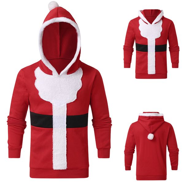 men's autumn winter xmas hoody pullover feather hooded christmas 3d blouse top, White;black
men's autumn winter xmas hoody pullover feather hooded christmas 3d blouse top, White;black