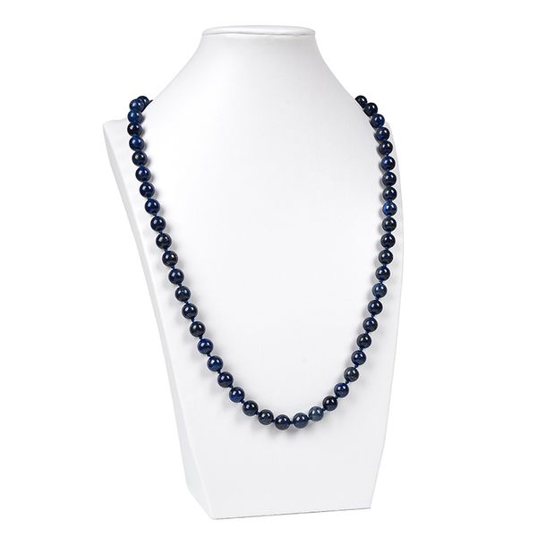 the 10 mm atmospheric color and cool bead la pis la-z-u-l-i necklace.a gift of style, Silver
the 10 mm atmospheric color and cool bead la pis la-z-u-l-i necklace.a gift of style, Silver