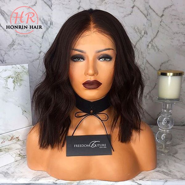 human hair lace front wig short bob wavy natural wave pre plucked 150% density malaysian virgin hair with baby hairs, Black
human hair lace front wig short bob wavy natural wave pre plucked 150% density malaysian virgin hair with baby hairs, Black