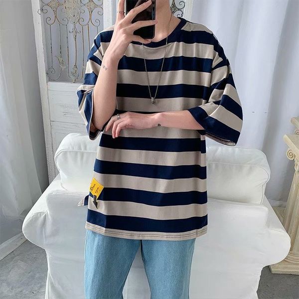 hong kong style stripes short sleeve t-shirt men's ins korean-style students trend half sleeve half-sleeve shirt loose, White;black
hong kong style stripes short sleeve t-shirt men's ins korean-style students trend half sleeve half-sleeve shirt loose, White;black