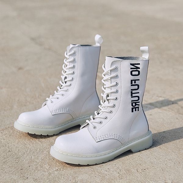 women boots autumn motorcycle boots genuine leather cowboy ankle boot female winter shoes woman punk white lace up10 holes, Black
women boots autumn motorcycle boots genuine leather cowboy ankle boot female winter shoes woman punk white lace up10 holes, Black