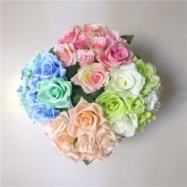 4 colors artificial rose flowers bouquet for wedding hand flowers 9 heads rose fake flowers home decor silk flower
4 colors artificial rose flowers bouquet for wedding hand flowers 9 heads rose fake flowers home decor silk flower