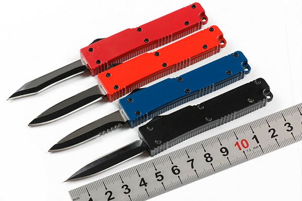 Mini Size 4 Styles Double Action Automatic Survival Knife 57HRC Blade Pocket Camping Tools Outdoor Hunting Tactical Knives P693R
Mini Size 4 Styles Double Action Automatic Survival Knife 57HRC Blade Pocket Camping Tools Outdoor Hunting Tactical Knives P693R