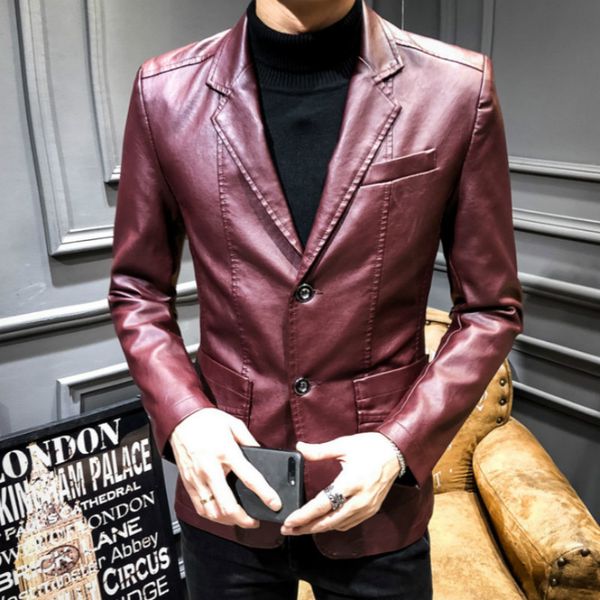 2020 new men's pu jackets spring fashion male leather jacket men suede jacket mens casual suit collar leather coats, Black
2020 new men's pu jackets spring fashion male leather jacket men suede jacket mens casual suit collar leather coats, Black