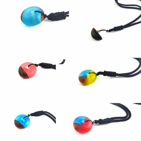 retro fashionable circular energy necklace crafts, high-end hand-made, solid wood resin matching, rope chain jewelry pendant sweet07, Black
retro fashionable circular energy necklace crafts, high-end hand-made, solid wood resin matching, rope chain jewelry pendant sweet07, Black