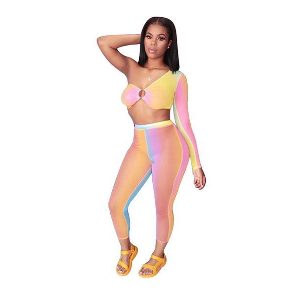 womens colourful 2pcs yoga tracksuits woman one shoulder with long sleeve tee suit women sport casual sets, White
womens colourful 2pcs yoga tracksuits woman one shoulder with long sleeve tee suit women sport casual sets, White