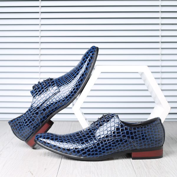 new snakeskin pattern men oxford shoes lace up casual business men pointed shoes wedding dress plus size 47, Black
new snakeskin pattern men oxford shoes lace up casual business men pointed shoes wedding dress plus size 47, Black
