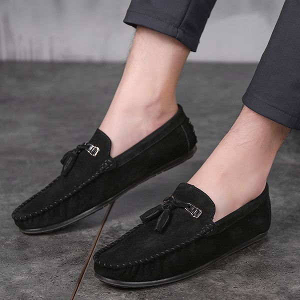 tenis masculino suede leather formal suit shoes mens dress sneakers shoes tassel loafers outdoor zapatos hombre chaussure homme, Black
tenis masculino suede leather formal suit shoes mens dress sneakers shoes tassel loafers outdoor zapatos hombre chaussure homme, Black