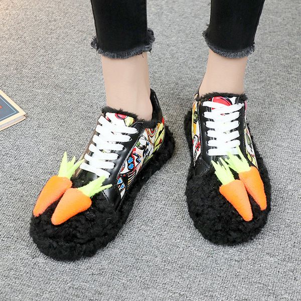plus size 35-40 2019 new women's lace up flats winter ins colorful shoes woman flat heels young girls novelty carrot loafers, Black
plus size 35-40 2019 new women's lace up flats winter ins colorful shoes woman flat heels young girls novelty carrot loafers, Black