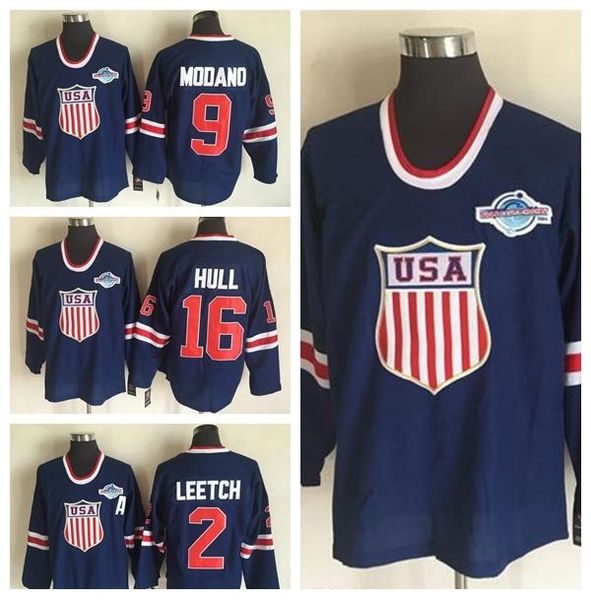 2002 сборная сша по хоккею трикотажных изделий olympic blue ice 16 brett hull 2 брайан лич 9 модано джерси мужчины дышащий строчка качеств, Black;red
2002 сборная сша по хоккею трикотажных изделий olympic blue ice 16 brett hull 2 брайан лич 9 модано джерси мужчины дышащий строчка качеств, Black;red