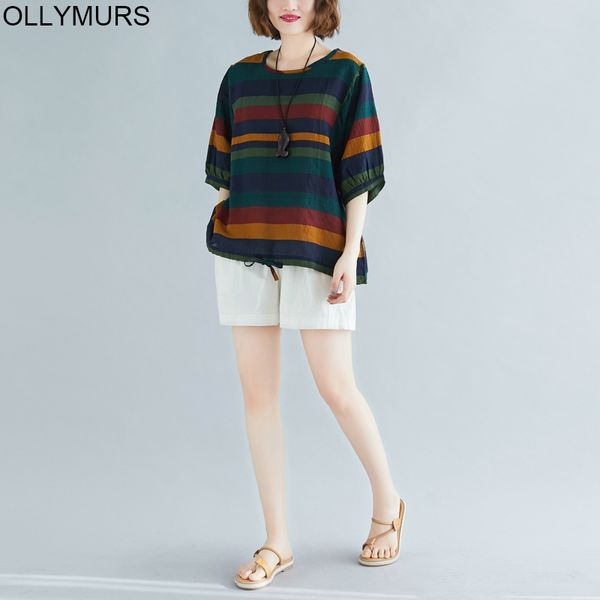 women's t-shirt 2021 summer loose cotton linen t-shirts plus size batwing sleeve striped women t shirt big femme oversize tee 4xl, White
women's t-shirt 2021 summer loose cotton linen t-shirts plus size batwing sleeve striped women t shirt big femme oversize tee 4xl, White