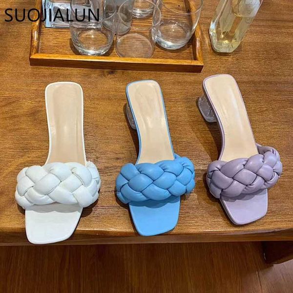 suojialun fashion brand slippers women transparent square low sandals 2020 weave slipper slip on slides outdoor flip flops shoes, Black
suojialun fashion brand slippers women transparent square low sandals 2020 weave slipper slip on slides outdoor flip flops shoes, Black