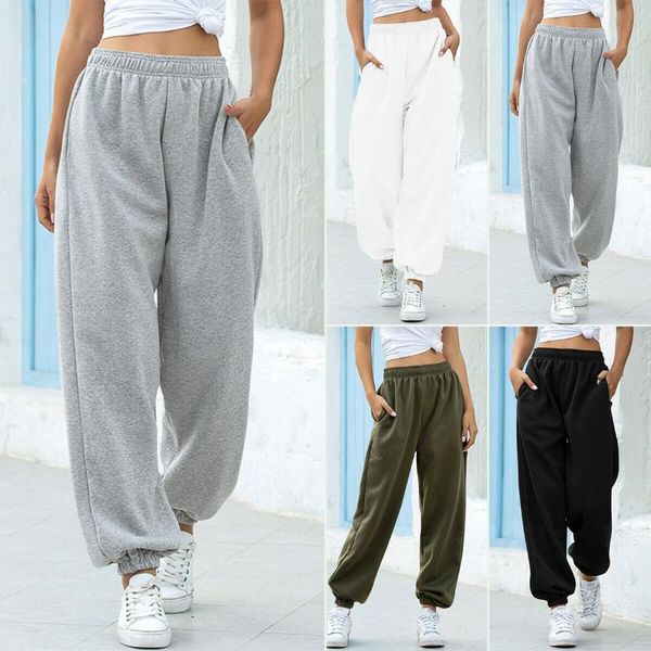 trousers sweatpants jogger womens casual ladies bottoms tracksuit loose pants, Black;white
trousers sweatpants jogger womens casual ladies bottoms tracksuit loose pants, Black;white