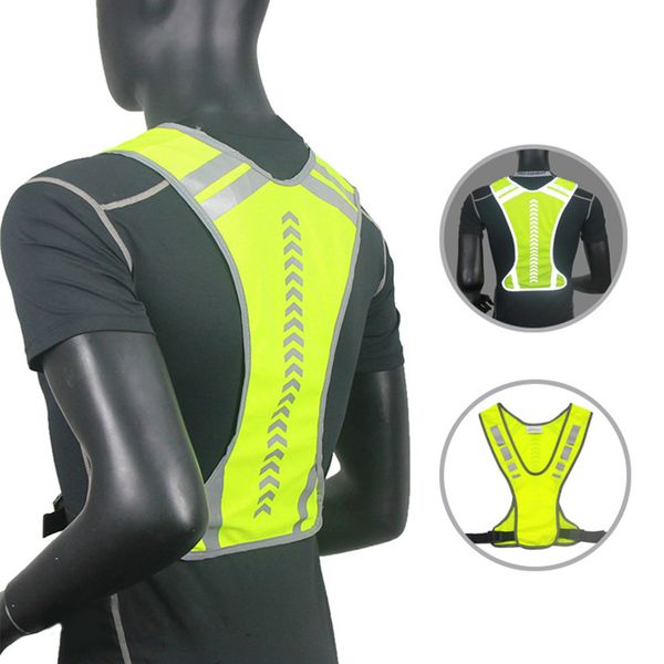 cycling vest harness soft running outdoor traffic night jogging arrow pattern high visibility adjustable waist reflective, Black
cycling vest harness soft running outdoor traffic night jogging arrow pattern high visibility adjustable waist reflective, Black