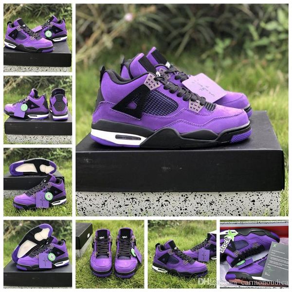 2020 authentic 4 travis scott x 4s cactus jack iv limied basketball shoes purple suede sports sneakers 308497-510
2020 authentic 4 travis scott x 4s cactus jack iv limied basketball shoes purple suede sports sneakers 308497-510